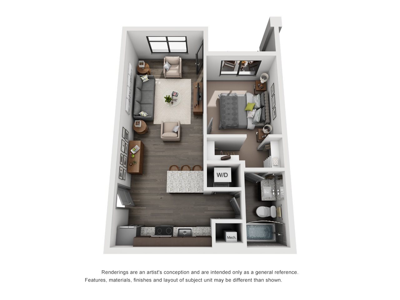 1B Floor Plan 3